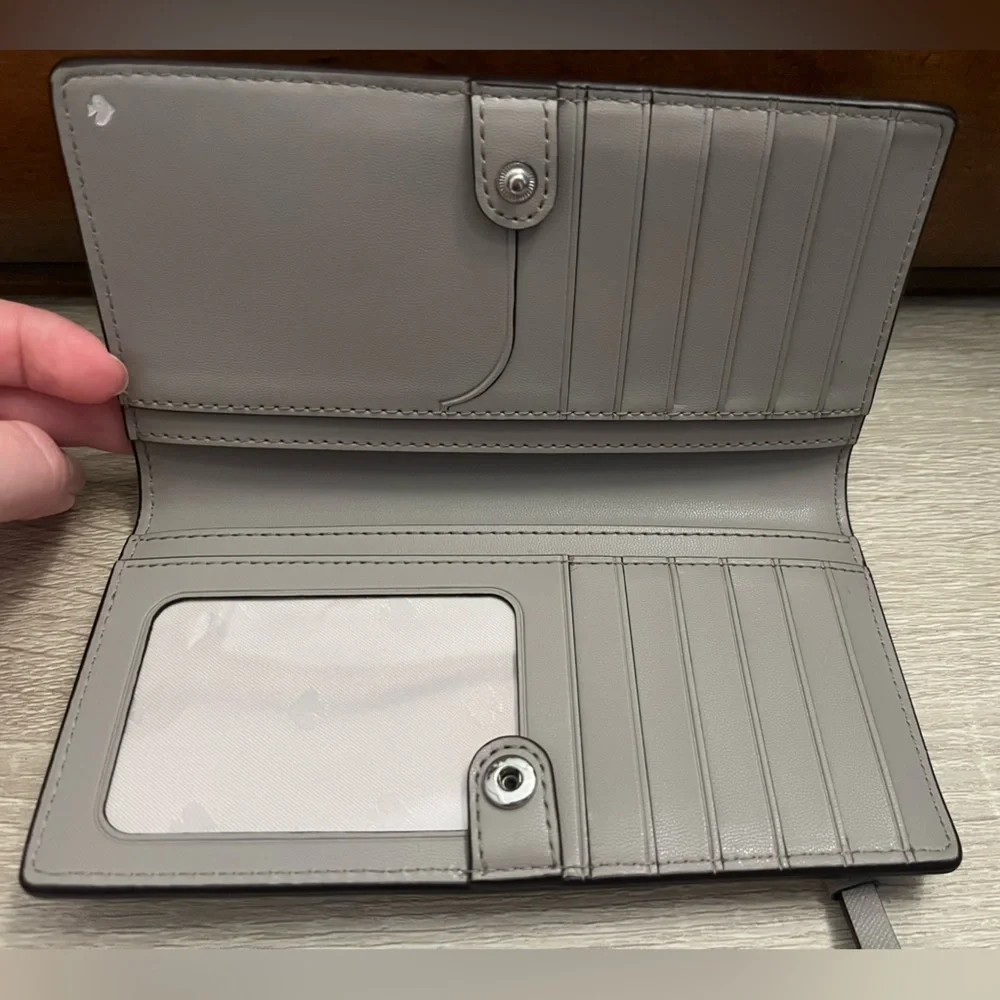 Kate Spade Gray Leather Wallet - Picture 6 of 10